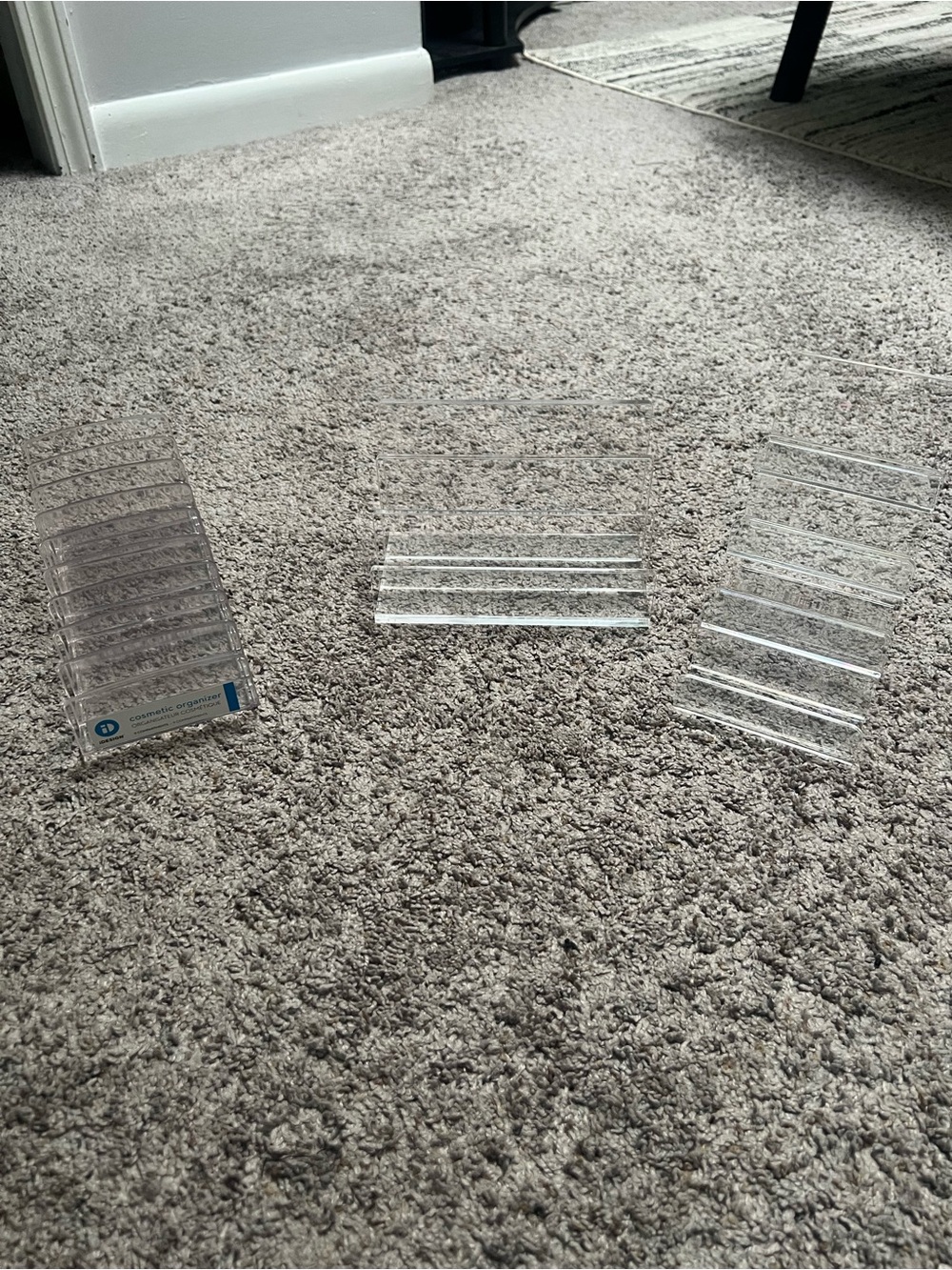 Clear Acrylic Stand Organizer Trio